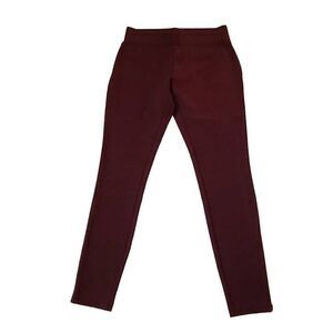 Matty M Stretch Burgandy Slim Leg Pants Size M